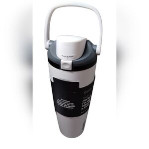 OWALA Stainless Steel Insulated White Travel Mug With Handle Brand New 24 Oz